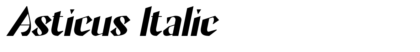 Asticus Italic